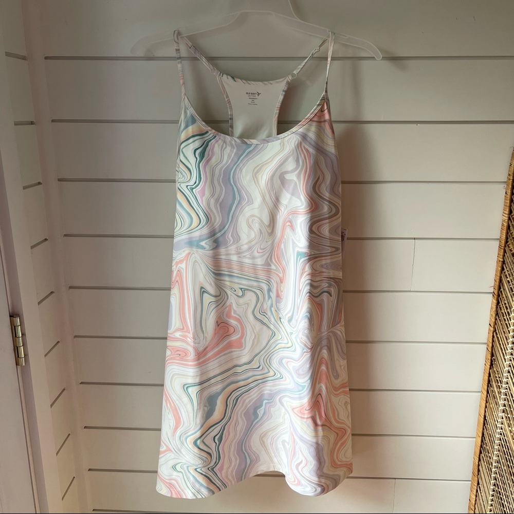 Old Navy Pastel Marble Slip Dress in Pink, Blue, Cream, Gray